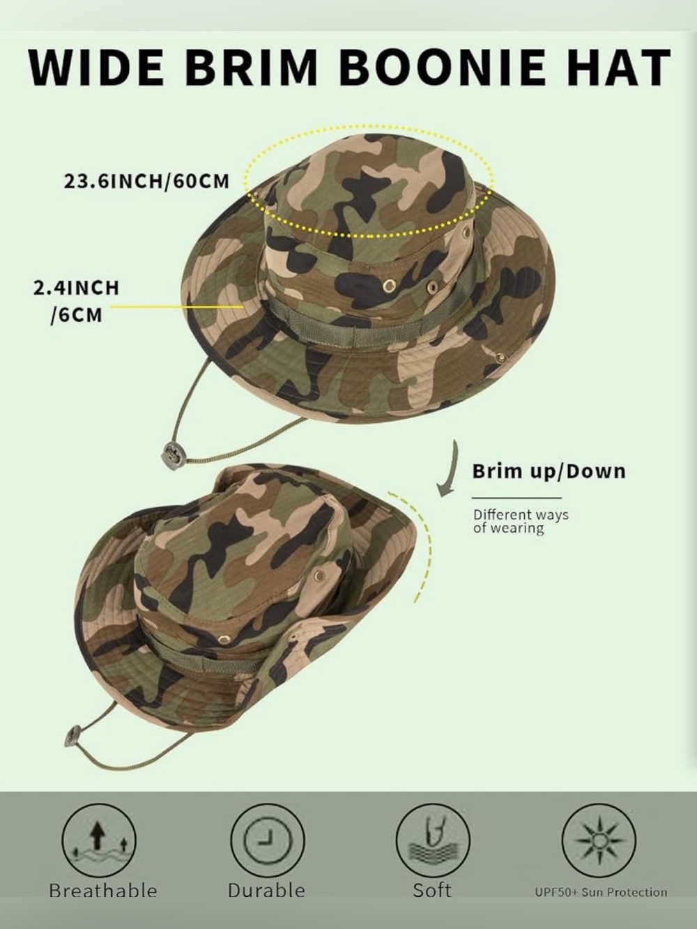 Camouflage Boonie Hat - Picture 6 of 6